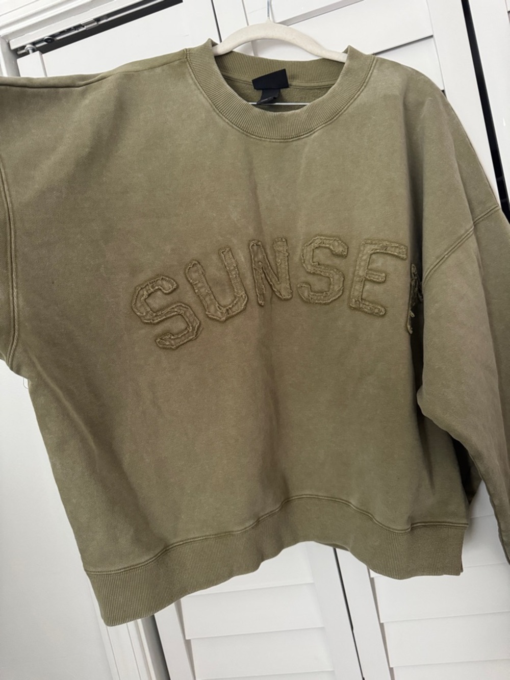 H&M Oversized Sweatshirt Green XL Crewneck NEW